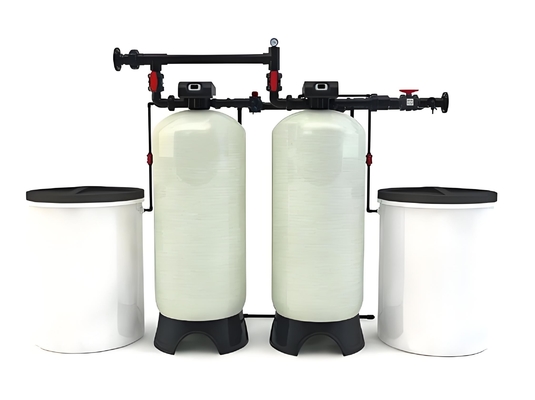 Reliability Two Tank Water Softener System Equipment / 2 Stage Water Softener For Industrial Boilers
